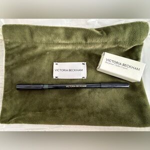 Victoria Beckham eyeliner in olive & velvet pouch plus sharpener